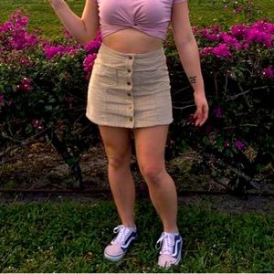 She + Sky corduroy mini skirt